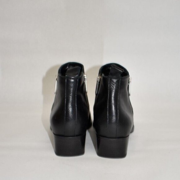 New! Aquatalia Fantina Weatherproof Bootie Black Leather Size 8.5 DD357 - Picture 6 of 7